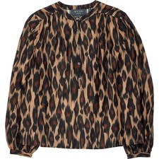 Wyse Animal Print Blouse 1, UK 8