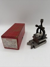 Starrett V-Block And Clamp No. 567  Machinist Tool With Original Box