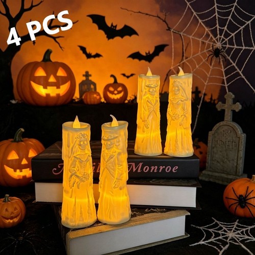 4pcs halloween led ghost - 4pcs,