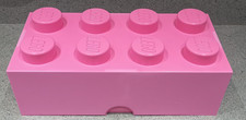 LEGO® Storage Box 2x4 Brick 8 Stud Dark Pink Genuine Large 5006914