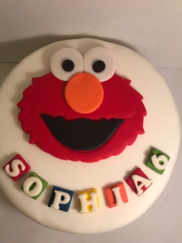 Edible handmade elmo sesame - edible,