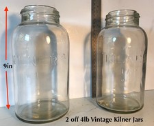 2 off Vintage  4lb Kilner Jars  good condition no lids