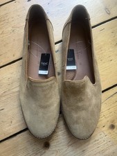 Mens Next Tan Suede Leather Comfort Slip In Loafers Shoes 9 EU 43 NEW £40