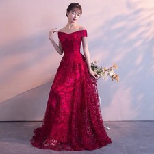Off Shoulder Lace Prom Dress