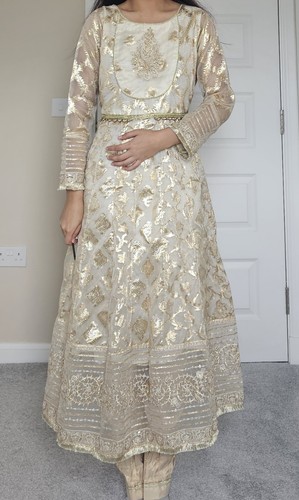Gold cream long asian dress - &cream,