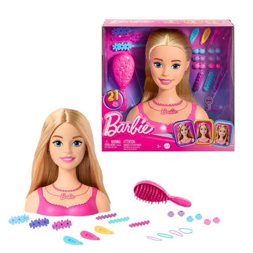 Blonde doll styling head - styling, with