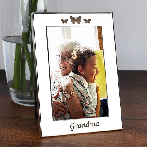 Silver 4x6 grandma photo frame - photo,