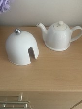 White Retro Teapot Very