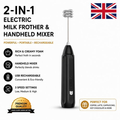 Milk frother electric handheld - frother,