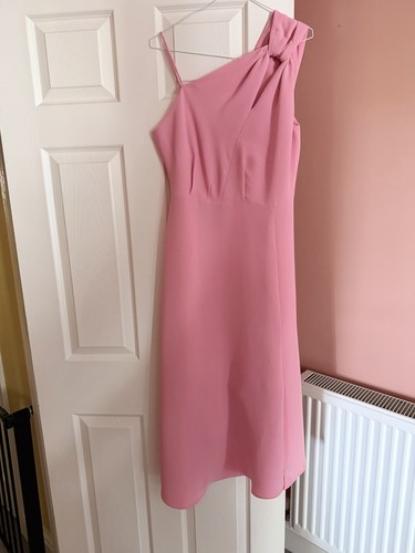 Reiss delilah midi pink dress - midi,