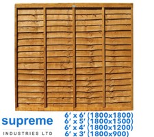 Lap Panel Fencing Overlap