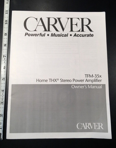 Carver tfm 35x power amp - power,