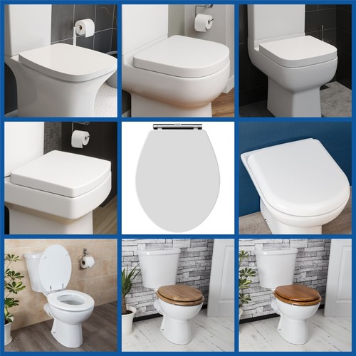 Toilet seat round square - round,