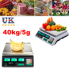 40kg Electronic Digital Price Scales Commercial Food Weighting Shop Retail Scale