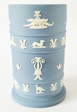 Wedgwood Jasperware Blue Spill Vase Egyptian