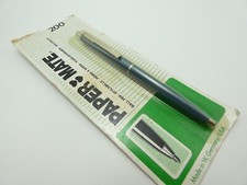 RARE Papermate 200 Blue Ballpoint Pen, CT, W Germany, c1980  *NOS - Sealed Pack*