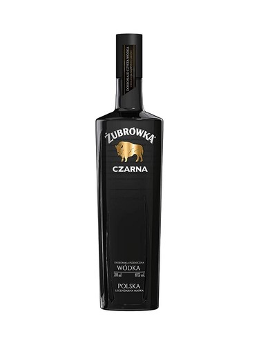 Zubrowka black plain vodka - zubrowka,