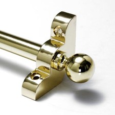 Polished Brass Stair Rods - 1/2" x 28.5" - Premium Range - Ball Finial