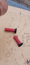 RALEIGH DOTTY  HANDLEBAR  GRIPS   BMX BURNER RED  BLACK   1980'S   RARE  OLD