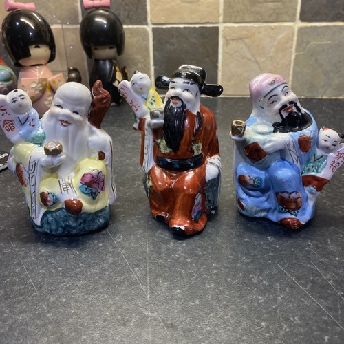 Set vintage chinese deity - of,