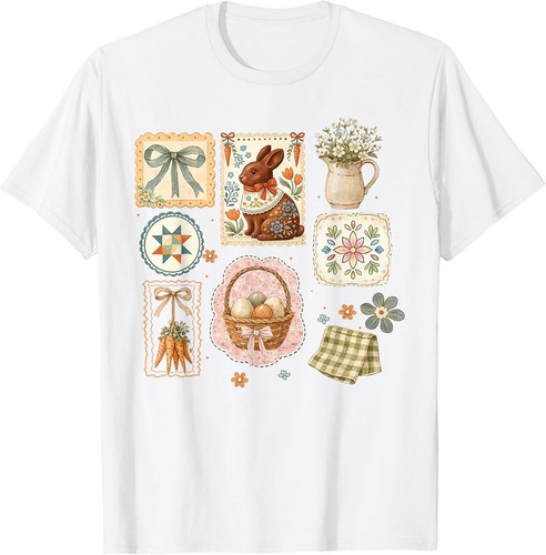 Vintage easter bunny - bunny, basket
