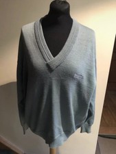 Wolsey V Neck Jumper Pale Blue 50% Wool 50% Acrylic 42” Chest Size Medium