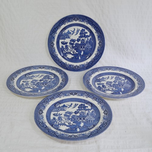 Churchill blue willow pattern - churchill,