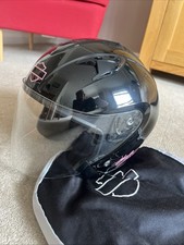 Harley-Davidson Ladies Helmet Large With Pink Logos Drop Down Visor & Sun Visor