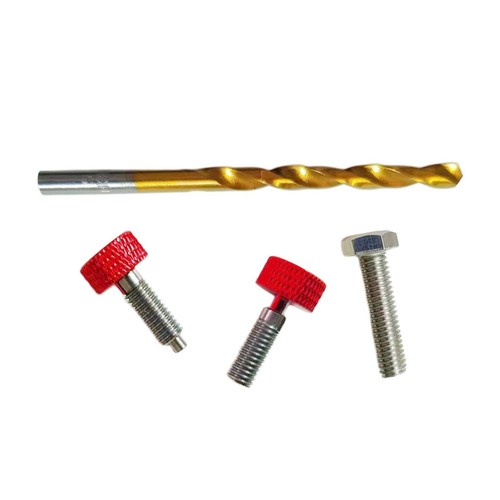 Spring plunger with - plunger, knurled