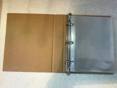 Paperchase brown ring binder - paperchase, ring-binder