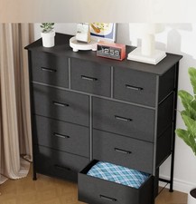 8-Drawer Fabric Dresser Tall