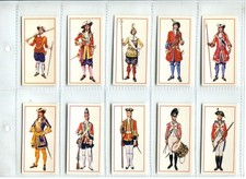 Military Uniforms 1976 Craven Black Cat Cigarette Cards - Full Set of 50 Cards
