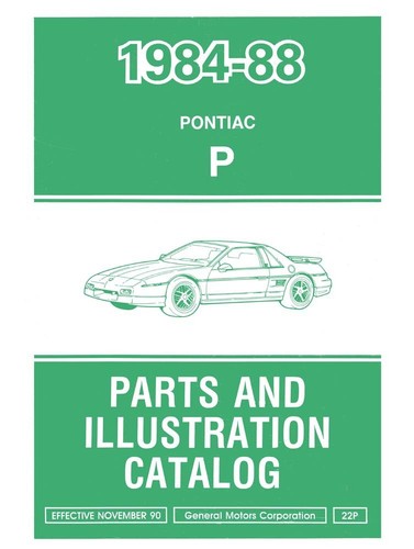 1984 1988 pontiac fiero - pontiac, parts