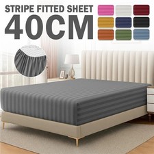 Luxurious Stripe Fitted Sheet