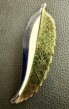 Vintage lea stein leaf brooch - vintage,