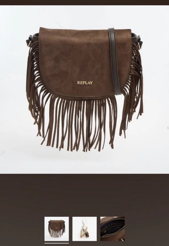 Replay brown crossbody bag - brown,