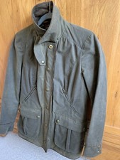 Women’s Joules New Milbury Olive Green Wax Jacket - UK12
