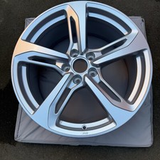 GENUINE AUDI TT TTS MK3 RS S-LINE 5 TWIN SPOKE 19" INCH SILVER ALLOY WHEELS X1