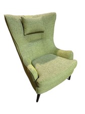 Ercol Hug Accent Chair in DK Oak & T220 Fabric W90 D100 H115 SH47 RRP £1340