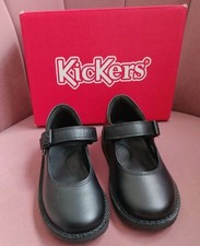 Kickers Girls Shoes Black Kids