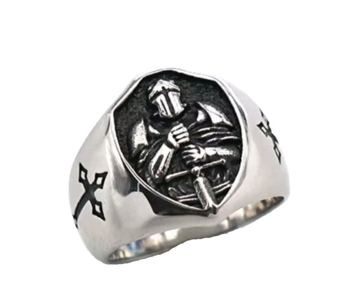 Mens warrior cross - warrior, ring