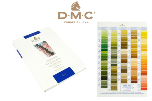 Dmc shade card with - card, real