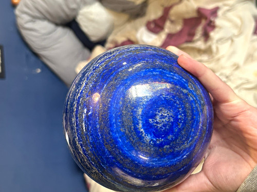 Polished lapis lazuli sphere - polished,
