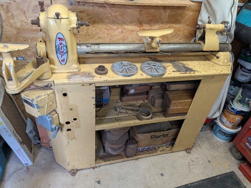 Vintage myford ml8 woodturning - vintage,
