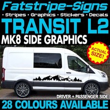 to fit FORD TRANSIT MK8 L2 MWB GRAPHICS STICKERS STRIPES CAMPER VAN MOTORHOME ST