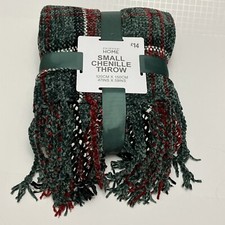 Primark Green Tartan Chenille