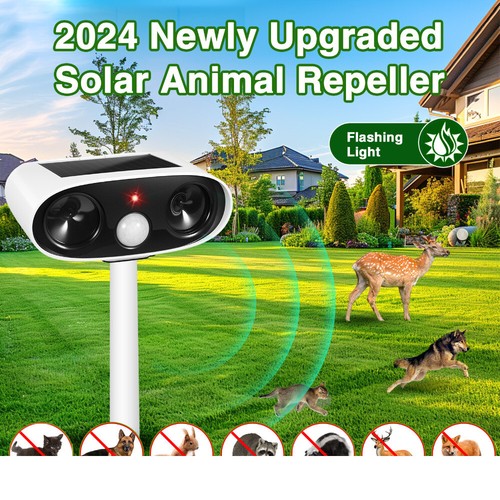 Solar powered ultrasonic - -,