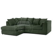 Luxor Green Corner Sofa Suite