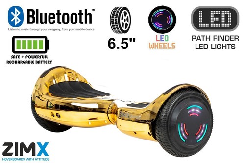 Gold chrome hoverboard swegway - gold,