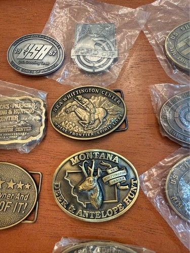 Lot belt buckles nra - belt, (nra
